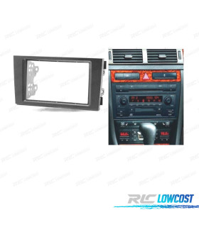 MOLDURA ADAPTADOR PRETO PARA RADIO 2-DIN PARA AUDI A6 ALLROAD