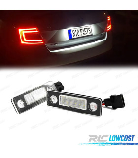 LUZES MATRÍCULA LED SKODA OCTAVIA 09-12 ROOMSTER 06-10 CANBUS