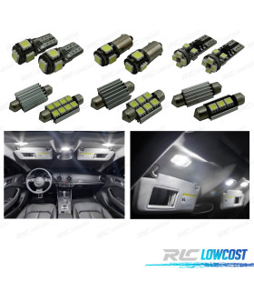 KIT 17 LAMPADAS LED INTERIOR PARA AUDI A3 S3 8 V SEDAN QUATTRO SPORTBACK LIMUSINA 14-