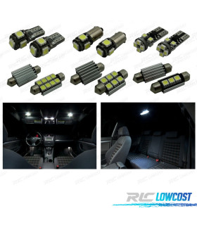 KIT 17 LAMPADAS LED INTERIOR PARA VOLKSWAGEN VW GOLF 5 GTI 06-09