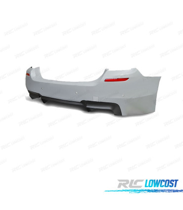 PARA-CHOQUES TRASEIRO BMW F10 10-17 LOOK M5 PDC + DUPLA SAIDA