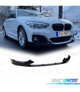 SPOILER LIP FRONTAL BMW F20 F21 LCI 15-19 PRETO BRILHANTE LOOK M PERFORMANCE