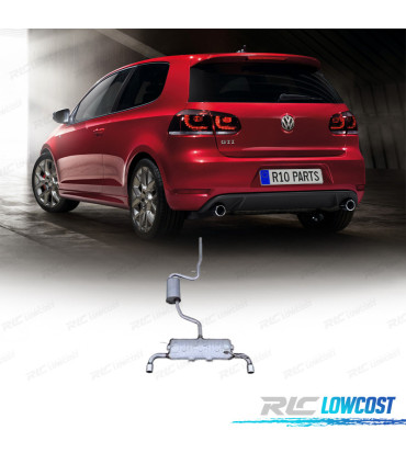 LINHA DE ESCAPE VOLKSWAGEN VW GOLF 6 LOOK GTI CATBACK