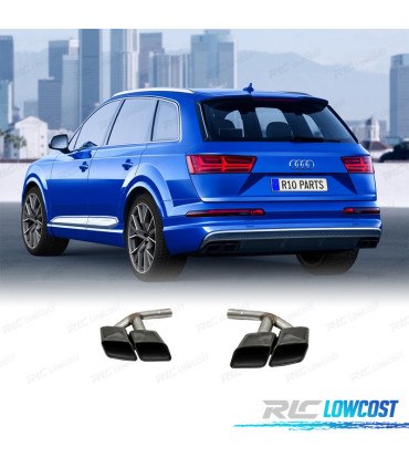 PONTEIRAS DE ESCAPE AUDI Q7 3.0T GASOLINA 16-19 LOOK SQ7 PRETAS