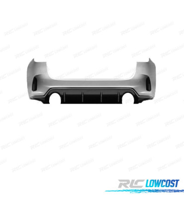 PARA-CHOQUES TRASEIRO HONDA CIVIC 21- LOOK TYPE R DIFUSOR SIMPLES