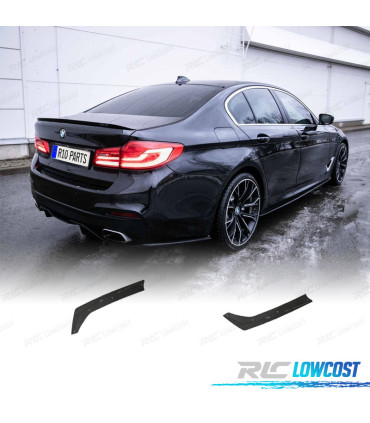 SPLITTER TRASEIRO BMW G30 G31 17-19 LOOK ROCK CARBONO