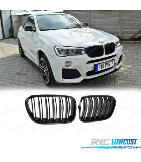 GRELHA FRONTAL BMW X3 F25 10-14 LOOK M PRETO BRILHANTE