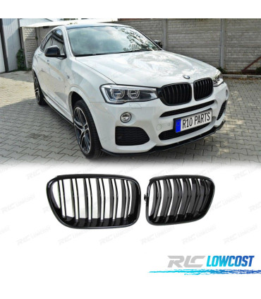 GRELHA FRONTAL BMW X3 F25 10-14 LOOK M PRETO BRILHANTE