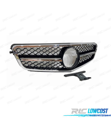 GRELHA FRONTAL MERCEDES W204 11-14 PRETO CROMO LOOK AMG C63