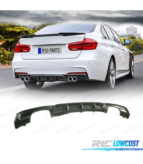 DIFUSOR BMW F30 F31 11-15 LOOK M PERFORMANCE CARBONO DUPLA SAIDA