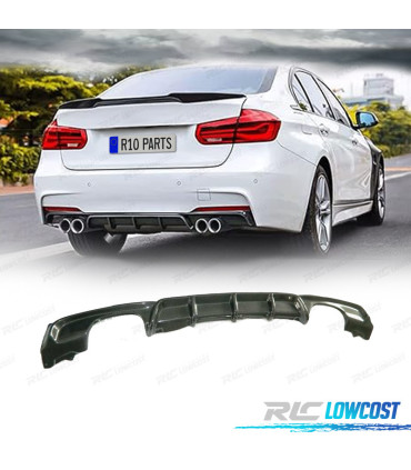 DIFUSOR BMW F30 F31 11-15 LOOK M PERFORMANCE CARBONO DUPLA SAIDA