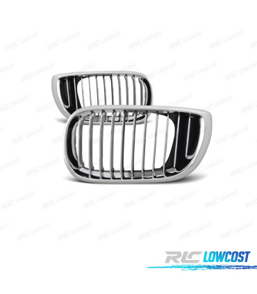 GRELHAS FRONTAIS BMW E46 BERLINA TOURING 01-05 CROMADA