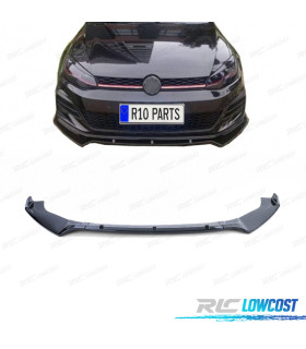 SPOILER LIP FRONTAL VOLKSWAGEN VW GOLF 7 13-20 PRETO BRILHANTE