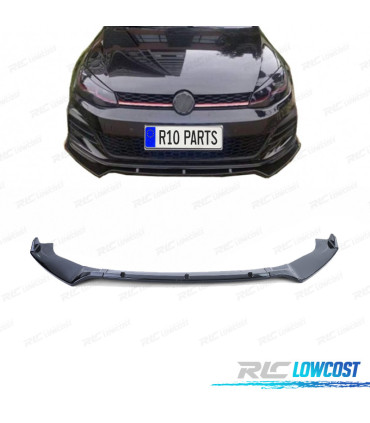 SPOILER LIP FRONTAL VOLKSWAGEN VW GOLF 7 13-20 PRETO BRILHANTE