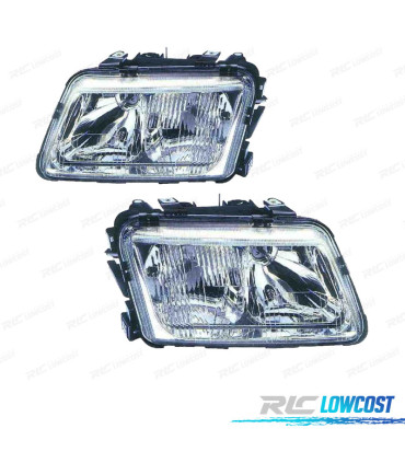 FARÓIS OPTICAS COM LUZ DE NEVOEIRO AUDI A3 96-00