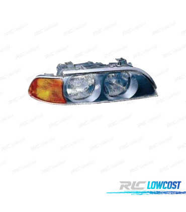 FAROL DIR OPTICAS BMW SERIE 5 E39 95-00 CROMADO AMBAR