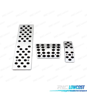 KIT PEDAIS PARA AUDI S-LINE AUTOMÁTICO COM POUSA PÉS ALUMINIO POLIDO