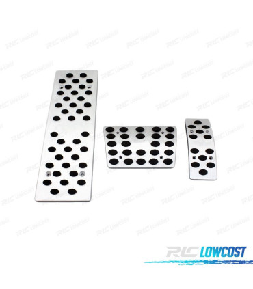 KIT PEDAIS PARA AUDI S-LINE AUTOMÁTICO COM POUSA PÉS ALUMINIO POLIDO