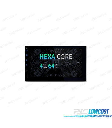 AUTO RADIO GPS ANDROID 11 LCD TACTIL 7" 2DIN HDMI 4GB RAM 64GB ROM CARPLAY