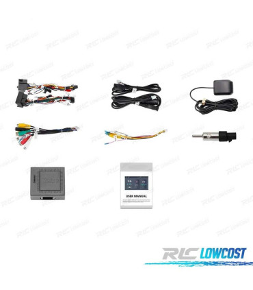 AUTO RADIO ANDROID 11 LCD TÁCTIL 8" VOLKSWAGEN VW PARA SEAT Y SKODA CARPLAY FULL RCA