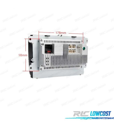 AUTO RADIO 2DIN GPS ANDROID 12 LCD TÁCTIL 9" VOLKSWAGEN VW PARA SEAT Y SKODA