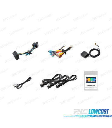 AUTO RADIO 2DIN GPS ANDROID 12 LCD TÁCTIL 9" VOLKSWAGEN VW PARA SEAT Y SKODA