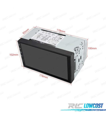 AUTO RADIO 2DIN GPS ANDROID 12 HD 7" TÁCTIL BLUETOOTH USB SD