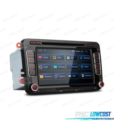 AUTO RADIO GPS ANDROID 13 VOLKSWAGEN VW PARA SEAT SKODA TOURAN 7" USB GPS TACTIL HD