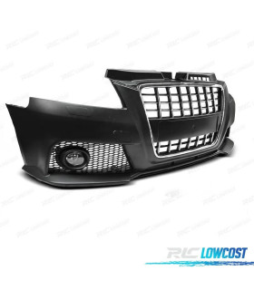 PÁRA-CHOQUES FRONTAL AUDI A3 8P 08-12 LOOK S LINE CROMADO PRETO