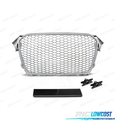 GRELHA FRONTAL AUDI A4 B8 11-15 CINZA CLARO