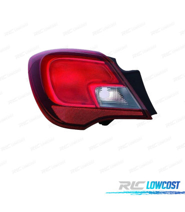 FAROLIM ESQ PARA OPEL CORSA E 3D 15-19 BRANCO VERMELHO