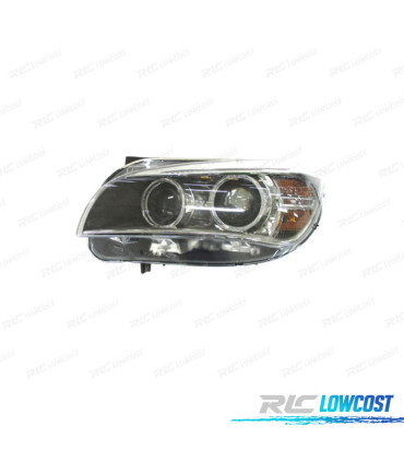 FAROL ESQ BIXENON BMW X1 E84 12-15 LED FUNDO NEGRO