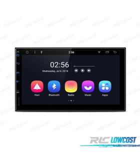 AUTO RÁDIO 7" ANDROID 8.1 OCTA-CORE 2DIN MULTIMEDIA ECRA CURVO