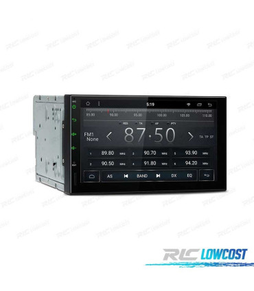AUTO RÁDIO 7" ANDROID 8.1 OCTA-CORE 2DIN MULTIMEDIA ECRA CURVO