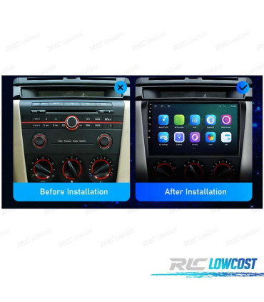 AUTO RADIO GPS ANDROID 11 LCD TÁCTIL 7" PARA MAZDA 3 ANDROID BLUETOOTH