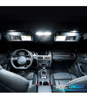 KIT COMPLETO DE 20 LâMPADAS LED INTERIOR PARA AUDI A6 C5 ALLROAD QUATTRO 2000 -2005