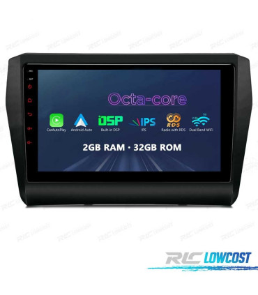 AUTO RADIO GPS ANDROID 12 9" PARA SUZUKI SWIFT 17-22