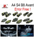 KIT COMPLETO DE 21 LÂMPADAS LED INTERIOR PARA AUDI A4 B8 S4 AVANT ESTATE 09-15
