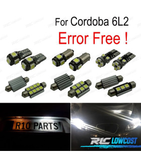KIT COMPLETO 6 LAMPADAS LED PARA SEAT CORDOBA 6L 6L2 03-09