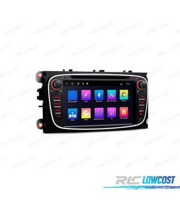 AUTO RADIO ANDROID 11 GPS ECRA TACTIL 7" PARA FORD PRETO