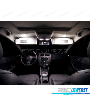 KIT COMPLETO DE 11 LAMPADAS LED INTERIOR PARA VOLKSWAGEN VW JETTA 6 VI MK6 SEDAN 11-18