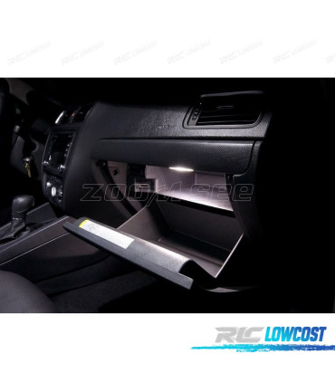 KIT COMPLETO DE 11 LAMPADAS LED INTERIOR PARA VOLKSWAGEN VW JETTA 6 VI MK6 SEDAN 11-18