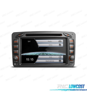 AUTO RADIO GPS PARA MERCEDES CLASSE A C CLK USB GPS TACTIL HD 7"