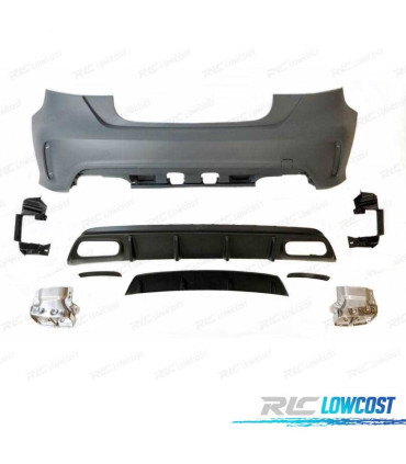 PARA-CHOQUES TRASEIRO MERCEDES W176 A45 12-18 LOOK AMG