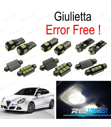 KIT COMPLETO 11 LAMPADAS LED INTERIOR PARA ALFA ROMEO GIULIETTA 940 10-17