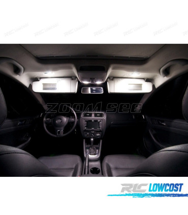 KIT COMPLETO 13 LAMPADAS LED INTERIOR PARA VOLKSWAGEN VW JETTA 6 MK6 MK VI SEDAN 11-18