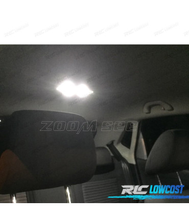 KIT COMPLETO 12 LAMPADAS LED INTERIOR PARA VOLKSWAGEN VW POLO MK5 POLO 6R 09-17