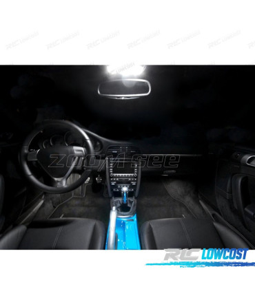 KIT COMPLETO 10 LAMPADAS LED INTERIOR PARA PORSCHE 911 SERIE 997 CARRERA 4S TURBO S 05-11