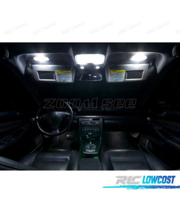 KIT COMPLETO 12 LAMPADAS LED INTERIOR PARA AUDI A4 B5 SEDAN 96-01