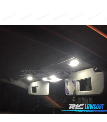 KIT COMPLETO DE 12 LAMPADAS LED INTERIOR PARA VOLKSWAGEN VW POLO MK4 SEDAN 9A4 03-10